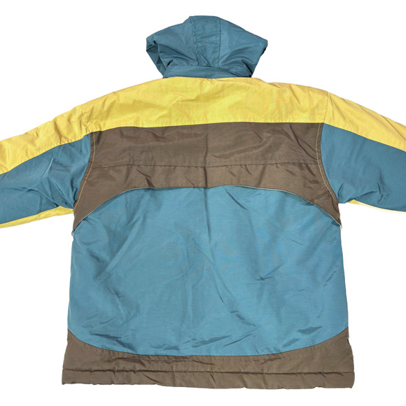 Dickies Teal Colorblock Insulated Full Zip Winter Parka Jacket Size Small - Picture 16 of 16